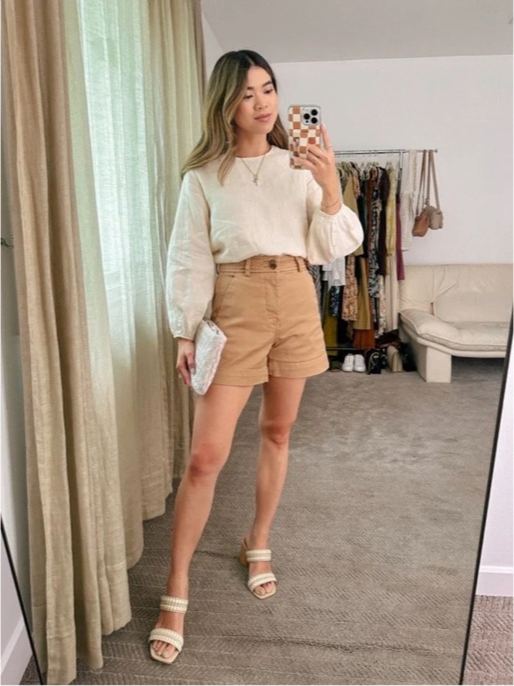 Everlane The Way-High Twill Shorts